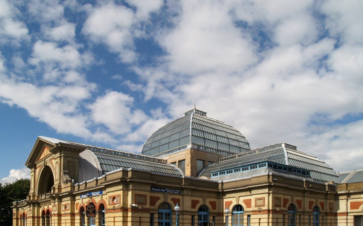 Alexandra Palace’s brick exterior and large glazed roof
